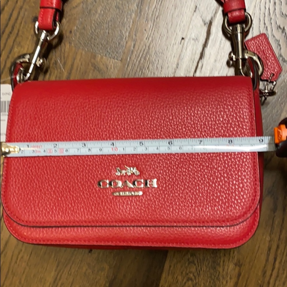 Coach Red Crossbody Leather Bag - Picture 7 of 11